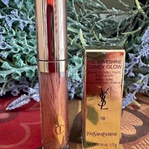 Yves Saint Laurent Candy Glow Lip Balm - Charlotte Tilbury Pillow Talk